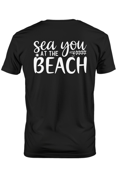 StoryGift Romania Tricou Barbati Cu Mesajul In Engleza "sea You At The Beach"...