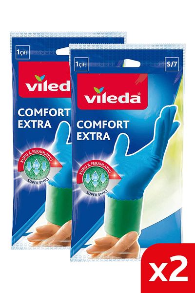 Vileda 2 Pack Comfort Extra Small Size Dish Gloves