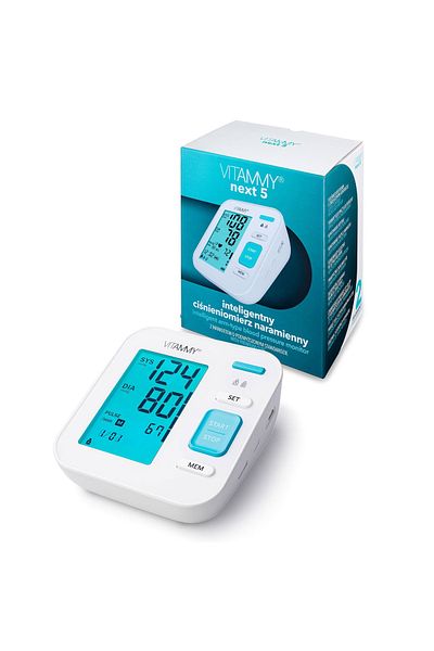 Vitammy VITAMMY Next 5 electronic upper arm blood pressure monitor, USB plug, arrhythmia detection