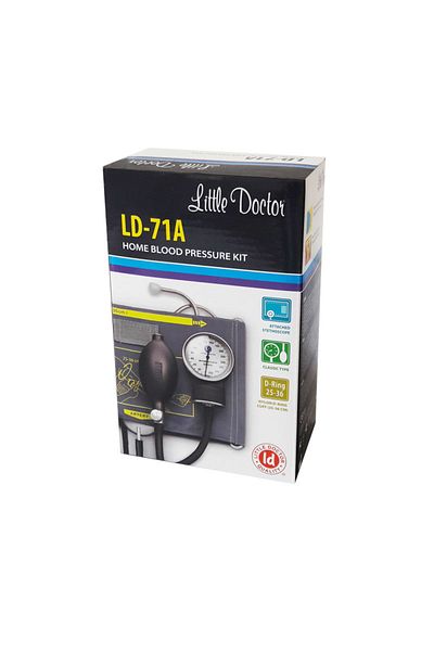 Little Doctor Mechanical Blood Pressure Monitor Ld 71a, Professional, Stethoscope Attached, Metal Manometer
