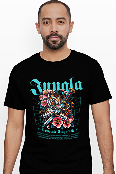 StoryGift Romania Tricou Barbati Tigrul Samurai - Razboinic Singuratic Cu Imp...