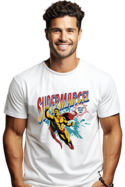 StoryGift Romania Tricou Barbati Super Marcel, Supererou Sunt Aici Pentru Tin...