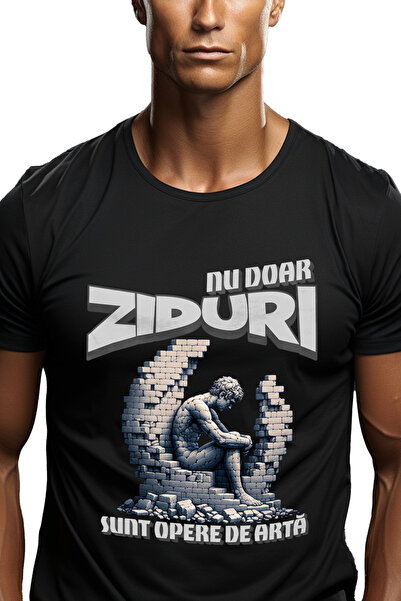 StoryGift Romania Tricou Barbati Barbat Din Piatra Constructie Text Nu Doar Z...