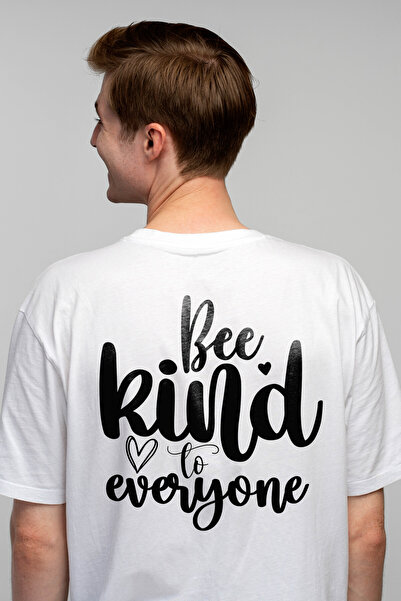 StoryGift Romania Tricou Barbati Cu Inimioare Si Mesajul "be Kind To Everyone...