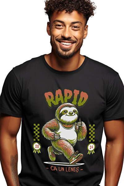 StoryGift Romania Tricou Barbati Animal Lenes La Maraton Text Haios Rapid Ca ...