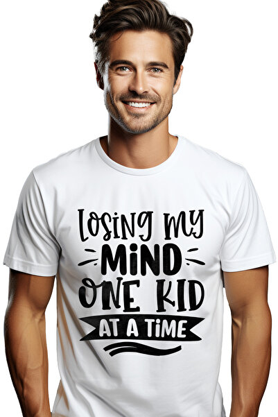 StoryGift Romania Tricou bărbătesc cu textul „Îmi pierd mințile, câte un copi...