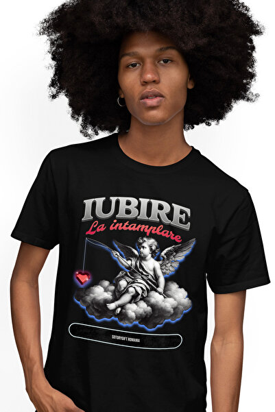 StoryGift Romania Tricou Barbati Inger Pescuind Inimi Iubire La Intamplare Cu...