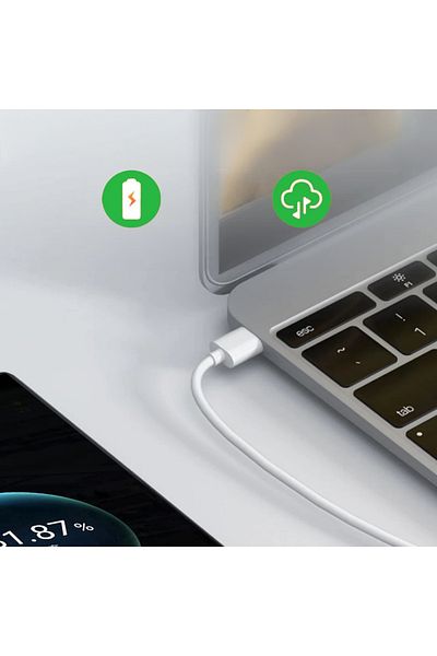 RunZeXin Usb C Cable, White, 1 M, 60 W