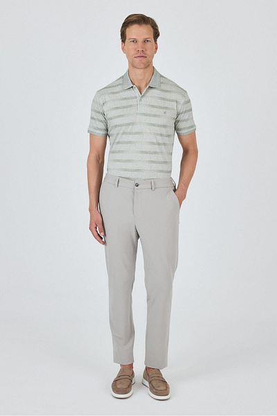 İmza Stone Color Flexible Side Pocket Casual Slim Fit Jogger Trousers 1003250162