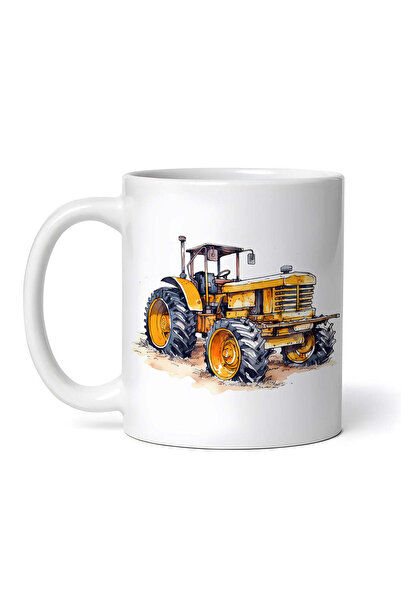 OEM Cană albă personalizată, Tractor Casian, INOVATIX®. 330ml