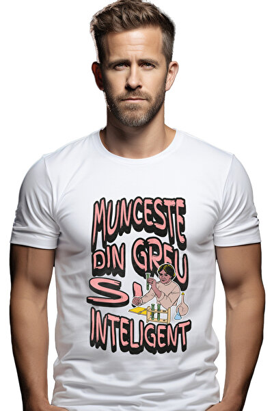 StoryGift Romania Tricou Barbati Munceste Din Greu Si Inteligent Femeie In La...