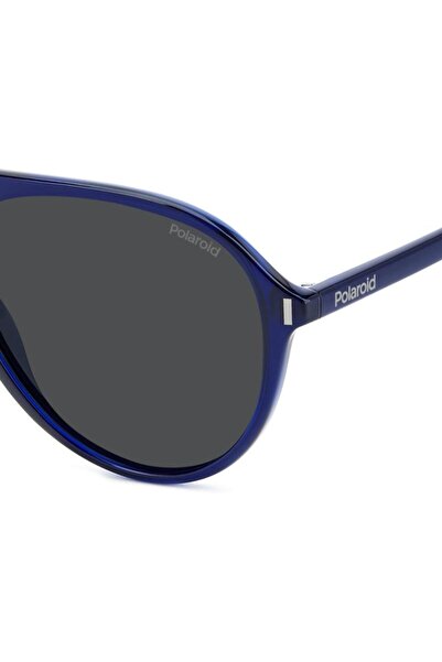 Polaroid Polarized Sunglasses Men Polaroid PLD 6225/S PJP/M9, Plastic, Blue, 57 mm