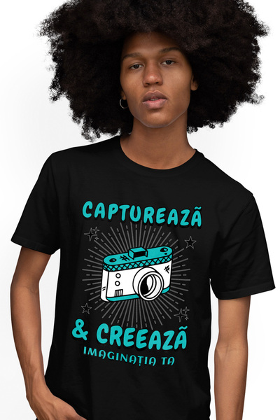 StoryGift Romania Tricou Barbati Aparat Foto Captureaza Si Creeaza, Imaginati...
