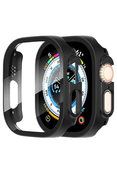 SKYDDAR INNOVATION 360° Ultra-Thin Protective Case for Apple Watch Ultra / Ultra 2, Full Screen - Black