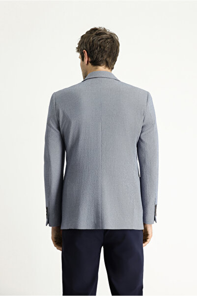 Kiğılı Μπουφάν Seersucker με σχέδια - Slim Fit Slim Fit