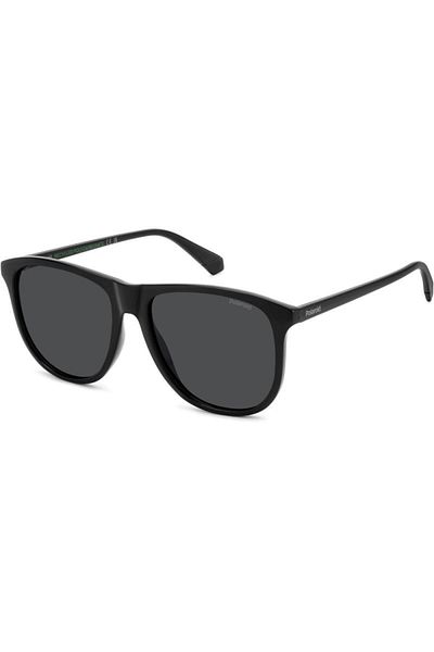 Polaroid Polarized Sunglasses Men Pld 4178/s 807/m9 58, Plastic, Black, 58 Mm