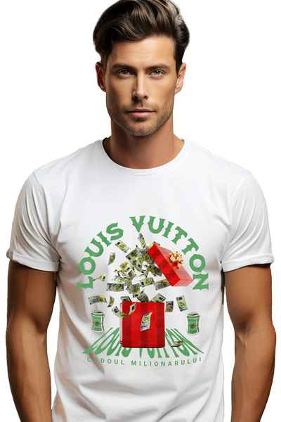 StoryGift Romania Tricou Barbati Louis Vuitton - Cadoul Milionarului Cu Impri...