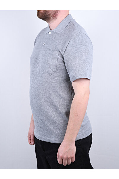 By Okat Polo Neck Work T-Shirt with Pockets Short Sleeves Durable Fabric for Work Use