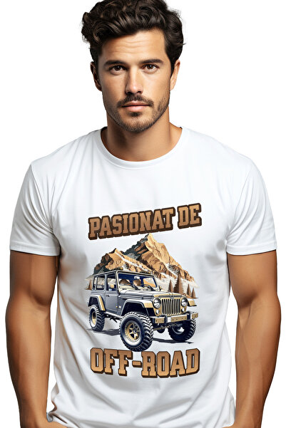 StoryGift Romania Tricou Barbati Pasionat De Off-road Masina Munte Aventura C...