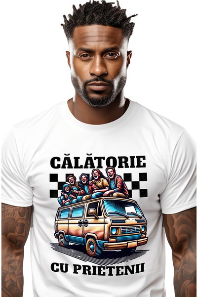 StoryGift Romania Ανδρικό T-shirt Ταξίδι με Φίλους, Περιπέτεια, Κάμπινγκ, με ...