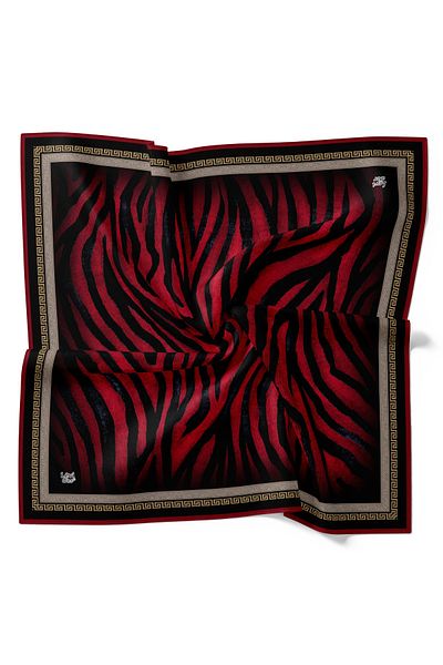 Levidor Zebra Pattern Sparkling Crystal Scarf