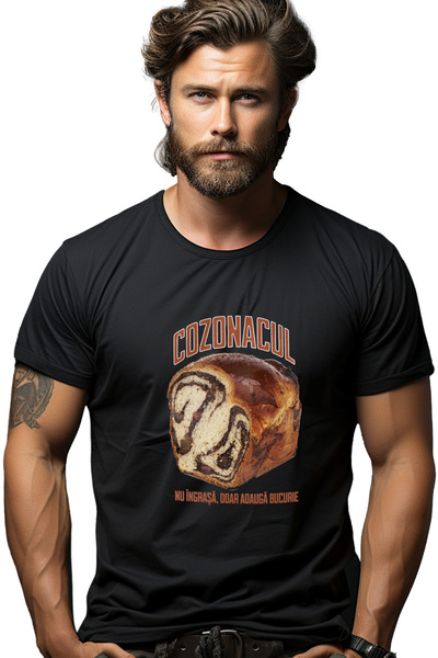 StoryGift Romania Tricou Barbati Cozonacul Nu Ingrasa Doar Aduce Bucurie Cu I...