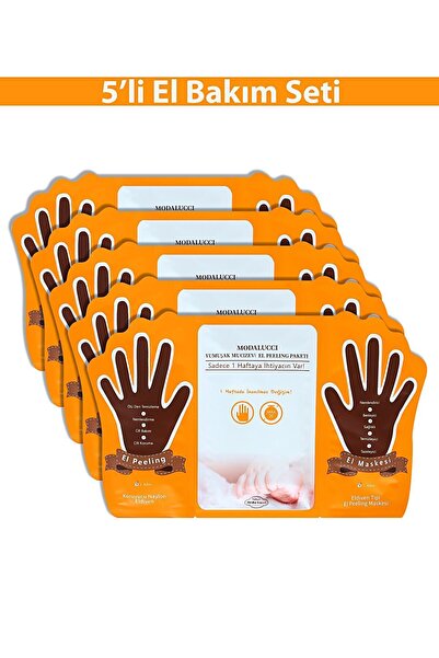 ModaLucci YUMUŞAK MUCİZEVİ SOYULAN EL PEELİNG MASKESİ 5'LI