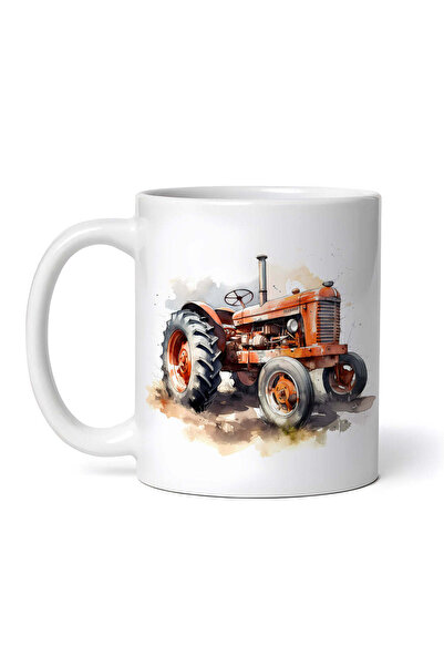 OEM Cană albă personalizată, Tractor Artur, INOVATIX®. 330 ml