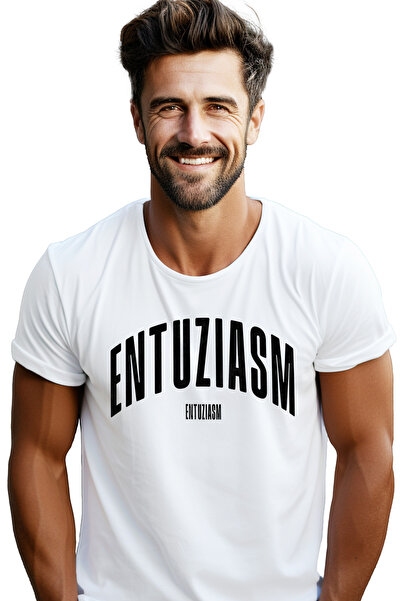 StoryGift Romania Tricou Barbati Cuvantul Entuziasm, Motivational, Self Help,...