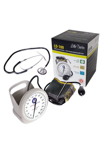 Little Doctor Little Doctor LD 100 mechanical blood pressure monitor, stethoscope included, desk stand