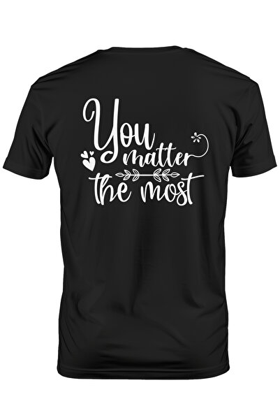 StoryGift Romania Tricou Barbati Cu Inimioare Si Textul "you Matter The Most"...