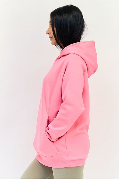adidas Women Sportswear Fit Long Sleeve Outdoor Hoodie, Pink