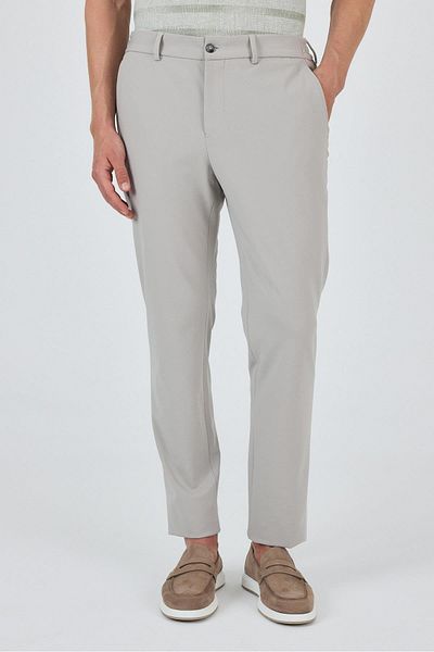 İmza Stone Color Flexible Side Pocket Casual Slim Fit Jogger Trousers 1003250162