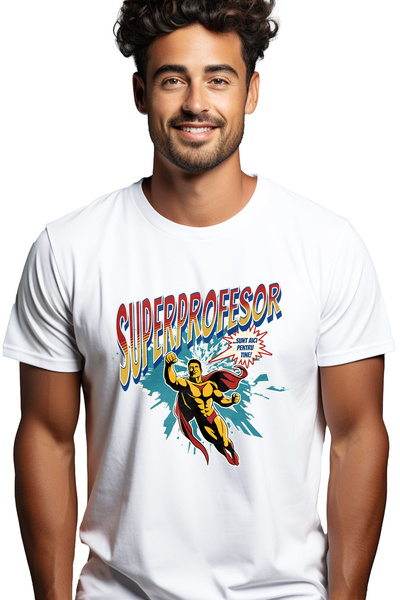 StoryGift Romania Tricou Barbati Super Profesor Super Erou, Sunt Aici Pentru ...