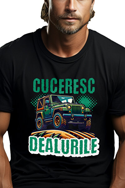 StoryGift Romania Tricou Barbati Cuceresc Dealurile Masina De Teren Aventura ...