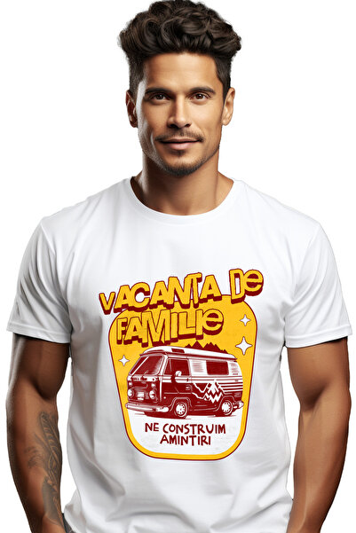 StoryGift Romania Tricou Barbati Rulota Adventura Vacanta-de-familie Cu Impri...