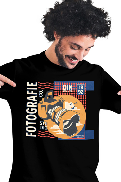 StoryGift Romania Tricou Barbati Studio Fotografie Aparat Foto Arta Creativit...