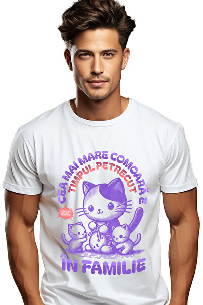 StoryGift Romania Tricou Barbati Cea Mai Mare Comoara Este Timpul Petrecut În...