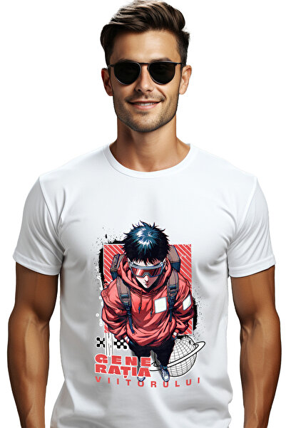 StoryGift Romania Tricou Barbati Baiat Cu Ochelarii Generatia Viitorului Cu I...