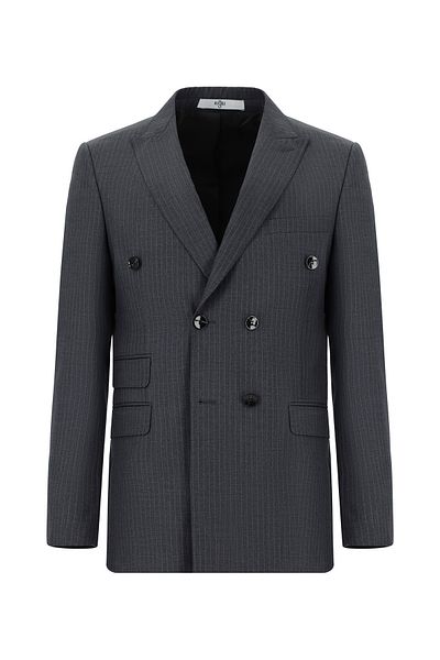 Kiğılı Regular Fit Striped Double Breasted Suit