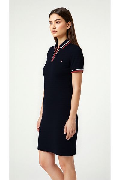 Nautica Short sleeve Premium Cotton Knee length Dress