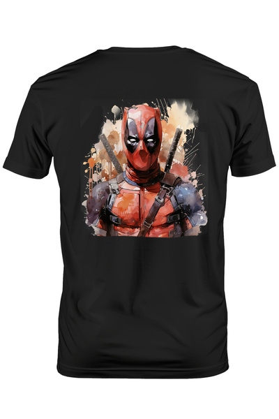 StoryGift Romania Tricou Barbati Cu Deadpool, Costum, Marvel, Sabie, Wade Wil...