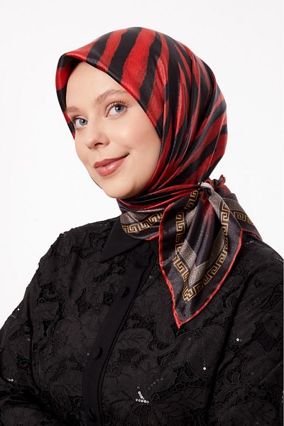 Levidor Zebra Pattern Sparkling Crystal Scarf