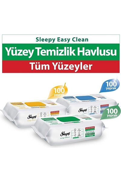 Sleepy Easy Clean White Soap + Bleach + Arabian Soap with Additive 3X100 (300 Sheets)