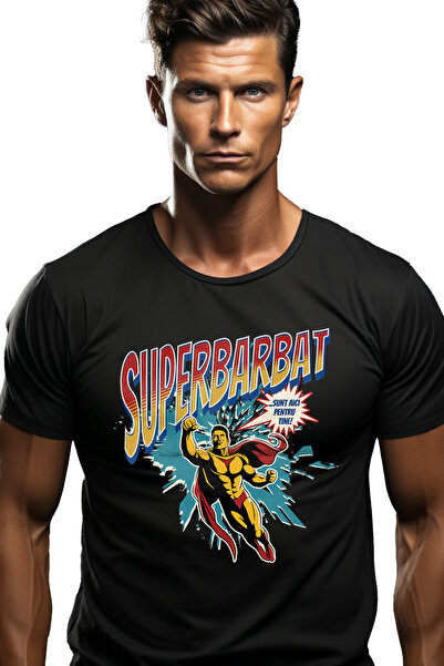 StoryGift Romania Tricou Barbati Super Barbat Supererou Sunt Aici Pentru Tine...