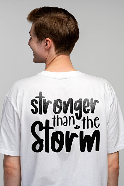 StoryGift Romania Tricou Barbati Cu Mesajul "stronger Than The Storm" - Mai P...
