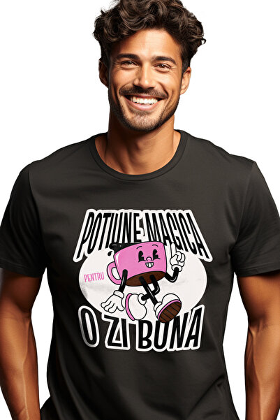 StoryGift Romania Tricou Barbati Cana De Cafea Potiune Magica Pentru O Zi Bun...