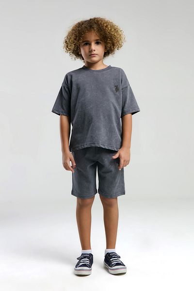 U.S. Polo Assn. Boy's Smoked Bermuda Suit