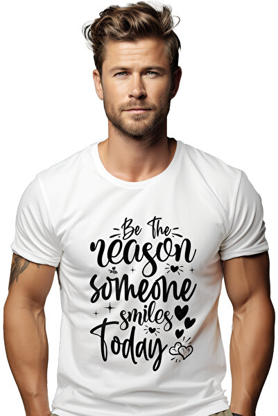 StoryGift Romania Tricou Barbati Cu Inimioare Si Textul In Engleza "be The Re...