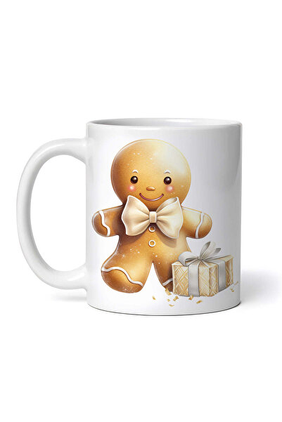 INOVATIX Personalized white mug, Christmas Gingerbread, INOVATIX®. 330ml